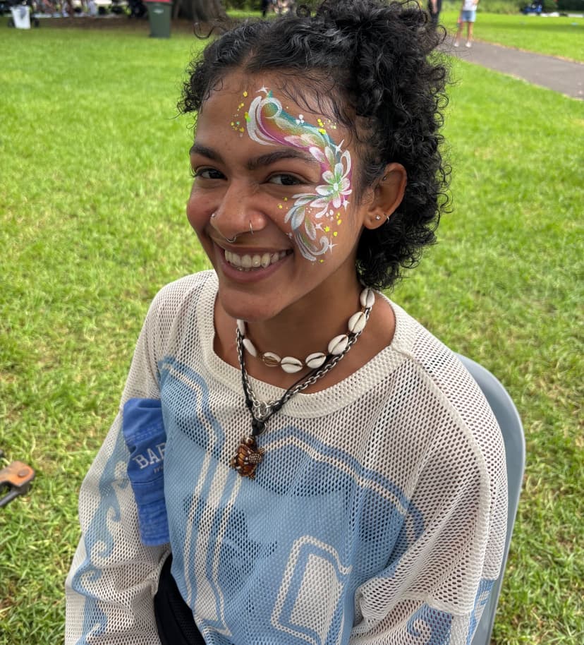 Colourful Fiesta face painting