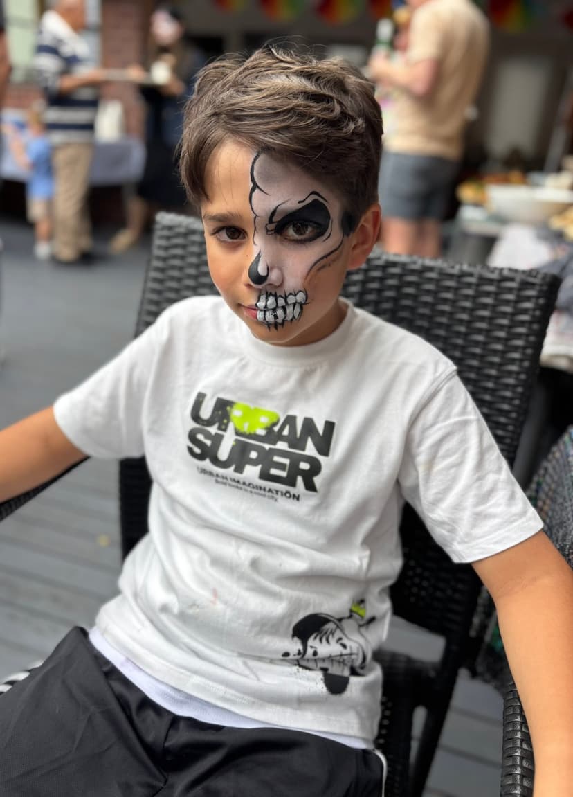 Colourful Fiesta face painting