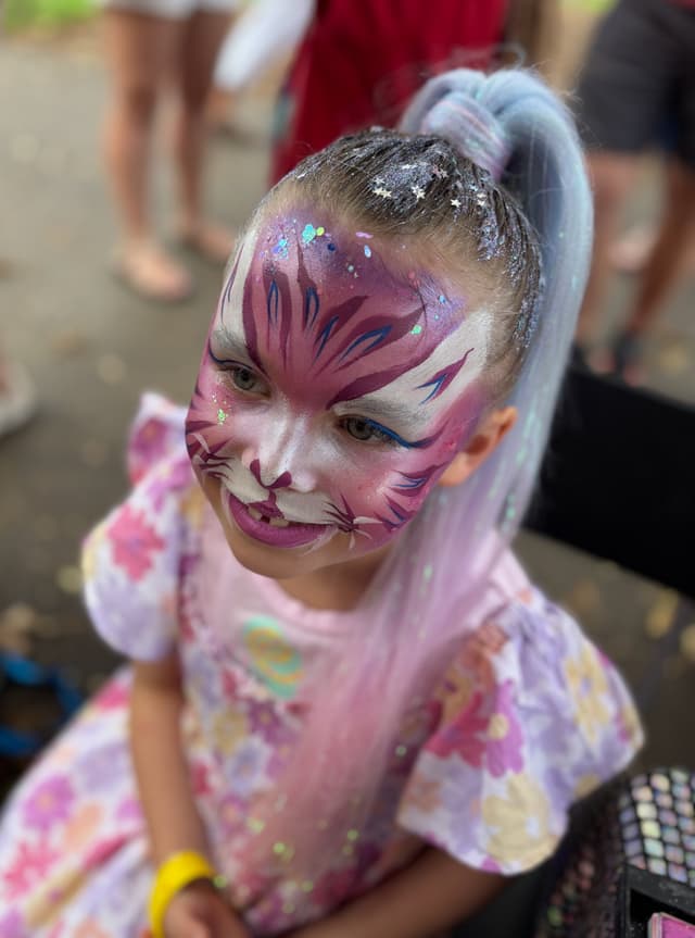 Colourful Fiesta face painting