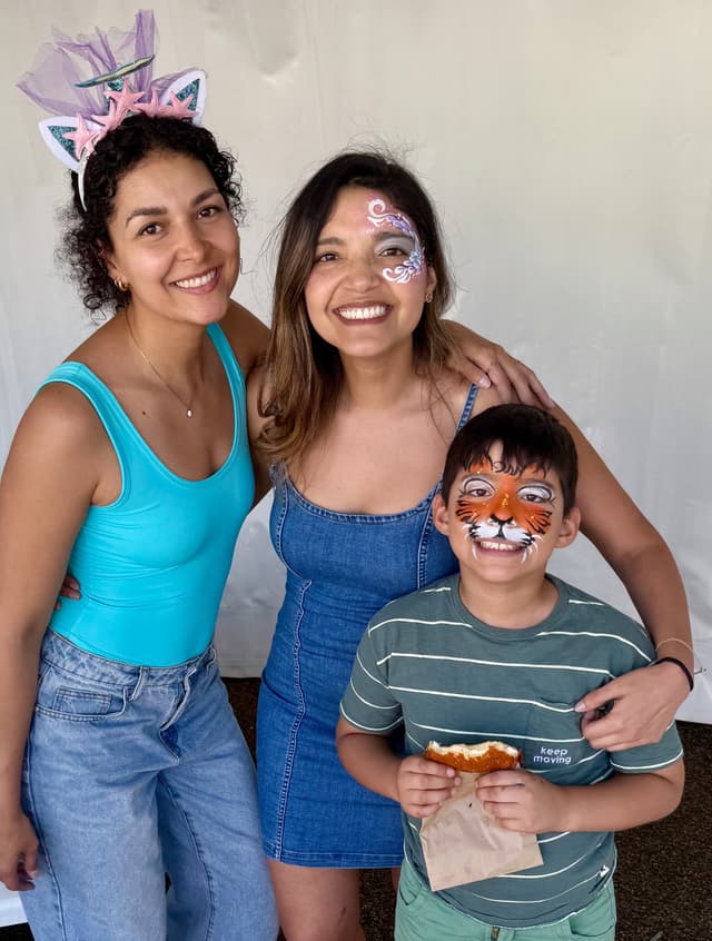 Colourful Fiesta face painting